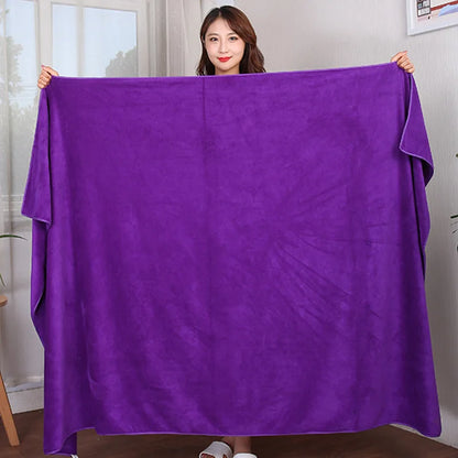 Larger thicker increase microfiber bath towel, absorbent ,quick-drying, super soft hotel bath towel to wear bath towel