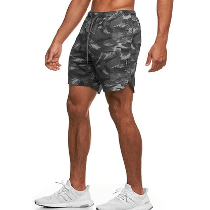 Camouflage Running Shorts Men Gym Fitness Sports Shorts Quick Dry Swim Beach Shorts Jogging Training Short Pants Male Sweatpants