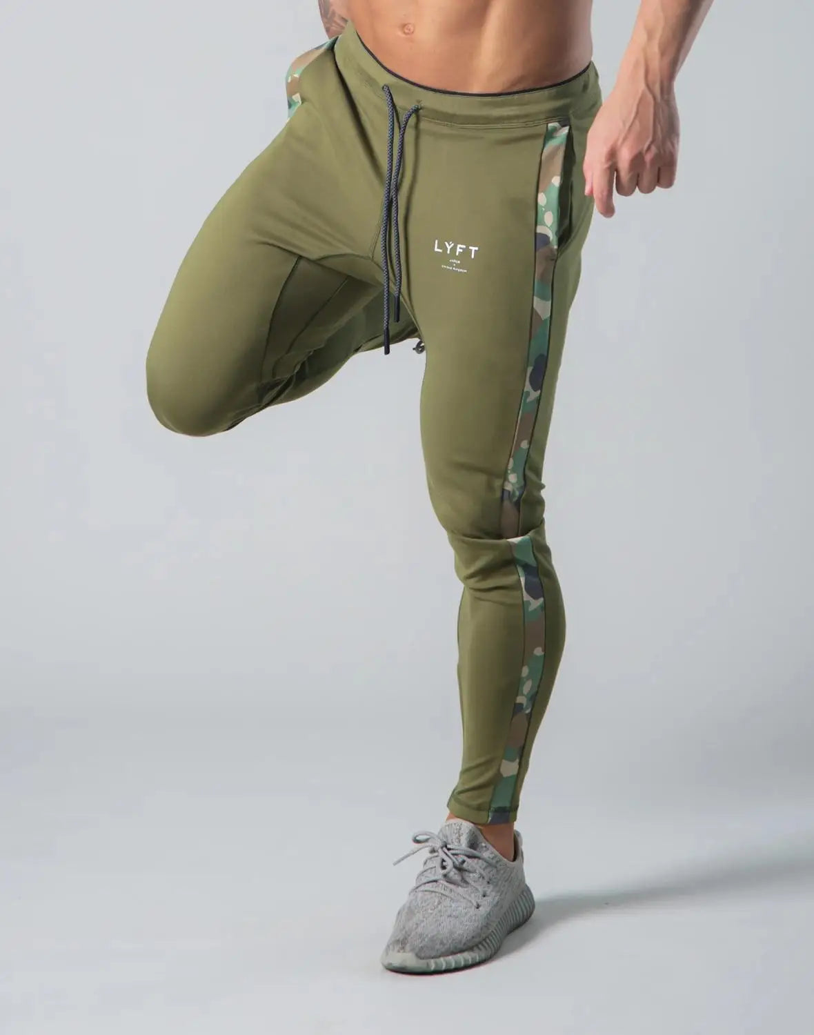 JP&UK Cotton Gym Pants Men Slim Fit Running Jogging Pants Mens Bodybuilding Sweatpants Training Sport Pants Fitness Trousers