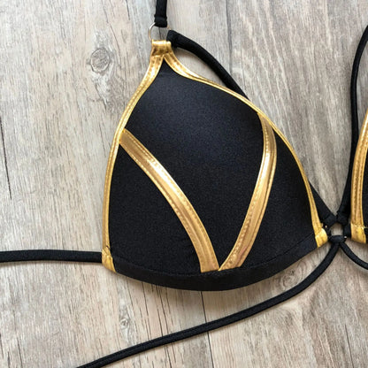Gold Stamping Women Bikini Set Padded Women Swimsuit Push Up Bikini Swimwear Summer Beachwear Brazil Bathing Suit