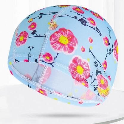 Men Women Fabric Swimming Caps Multi Colors Patterns Printed Swim Pool Water Sports Bathing Hat Elastic Nylon Swim Cap for Adults