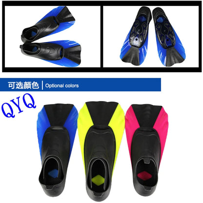QYQ Silicone flippers for men, women and children frog shoes swimming snorkeling equipment