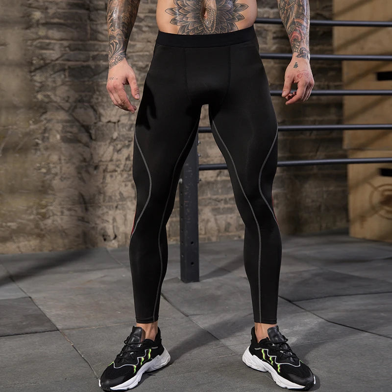 Men's Tights Compression Sport Pants Men Running Gym Leggings Training and Joggings Leggings  Soccer Tights Sports Pants for Men