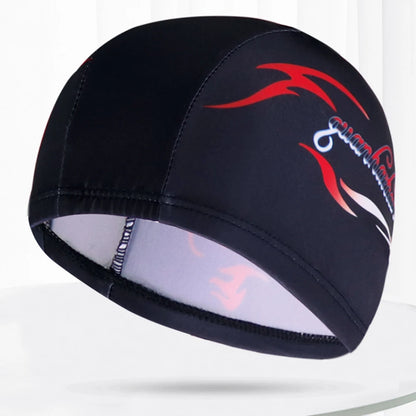 Men Women Fabric Swimming Caps Multi Colors Patterns Printed Swim Pool Water Sports Bathing Hat Elastic Nylon Swim Cap for Adults