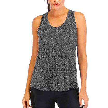 Yoga Shirt Female Style T-Shirt Loose Fitness Tops Vest Women Sleeveless Sport Tee Quick-Drying Gym Running Workout Blouse