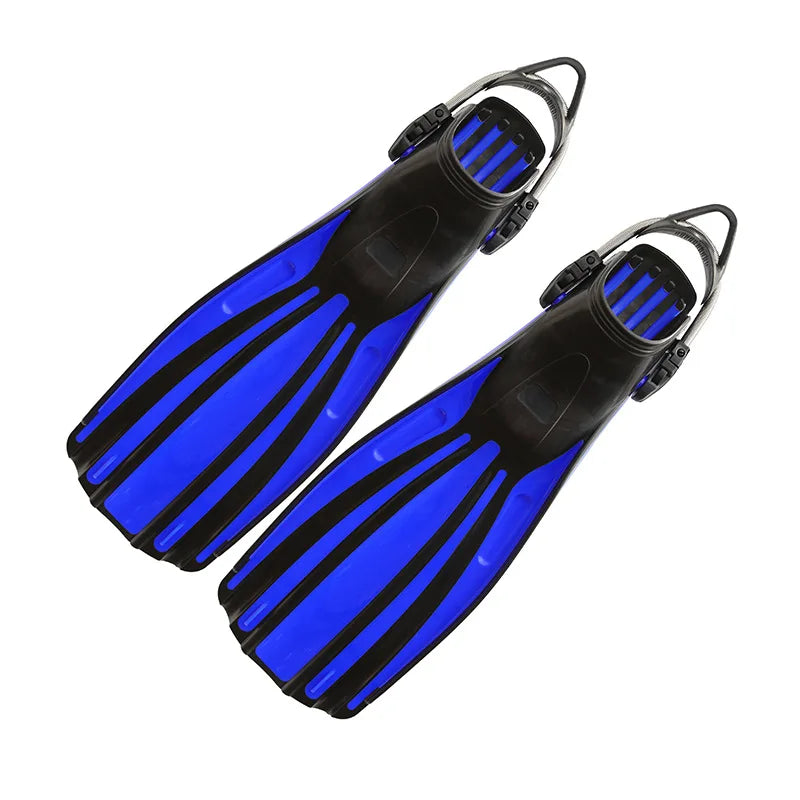 Scuba Diving Stainless Steel Spring Fin Straps Fins Adult Swim Shoes Silicone Long Snorkeling Monofin Dive Flippers