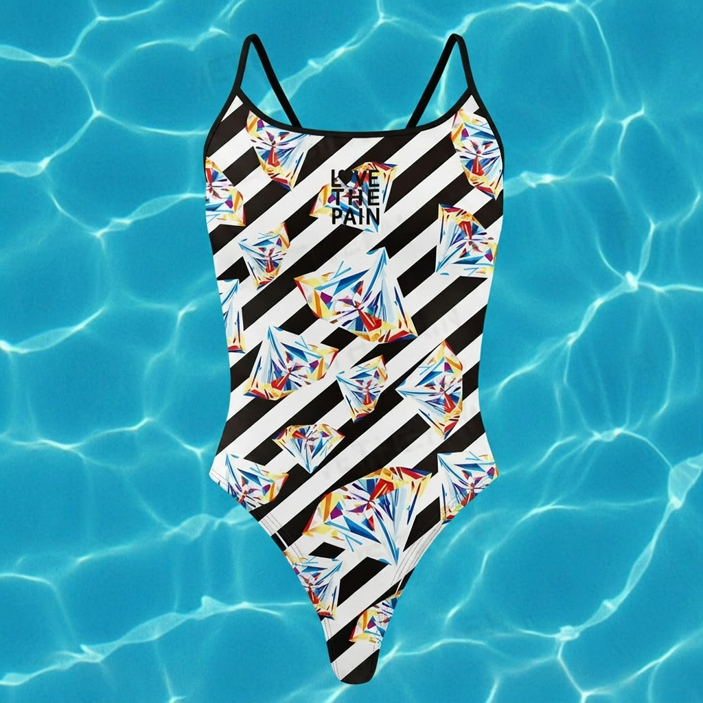 Female Women's Swimsuit One-piece Comfortable Set Swimwear Functional Training Thin Strap Swimsuit Swimming Bathers Pool Squad