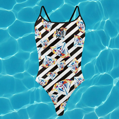 Female Women's Swimsuit One-piece Comfortable Set Swimwear Functional Training Thin Strap Swimsuit Swimming Bathers Pool Squad