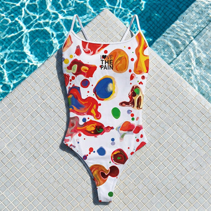Women's One Piece Swimwear Bathing Suits Woman Triathlon Game Sports Training Fitted Bodysuit Female Beachwear Monokini