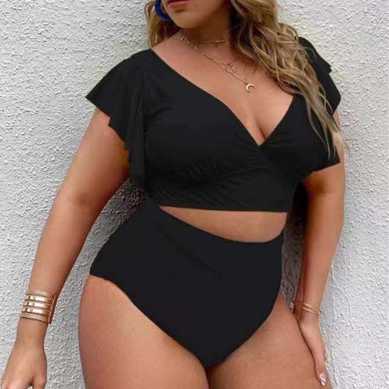 Large Bikini Set Plus Size Swimsuit Women Big Size Swimwear Retro Vintage Bathing Suit Mujer Push Up Biquini  Blue