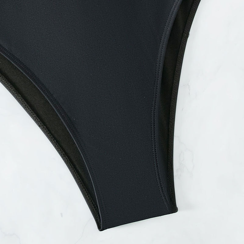 Bandage One Piece Swimsuit Women Retro Vintage Tummy Control Swimwear Bathing Suit Monokini XXL