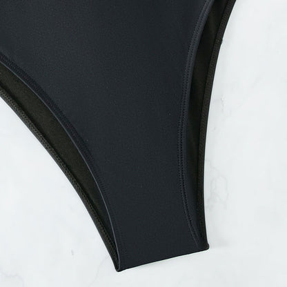 Bandage One Piece Swimsuit Women Retro Vintage Tummy Control Swimwear Bathing Suit Monokini XXL