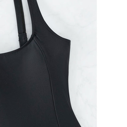 Bandage One Piece Swimsuit Women Retro Vintage Tummy Control Swimwear Bathing Suit Monokini XXL