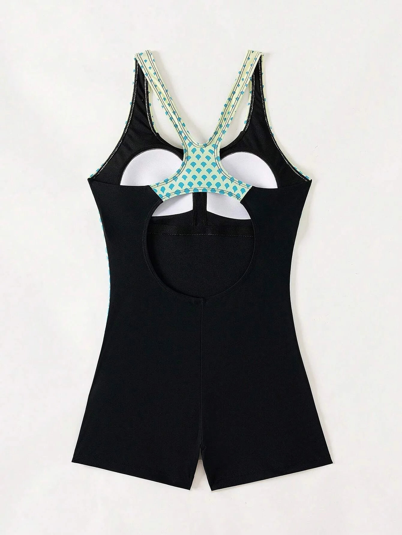 Print Patchwork Sport One Piece Swimsuit For Women Swimwear Backless Monokini Professional Swimming Suit For Women XXL