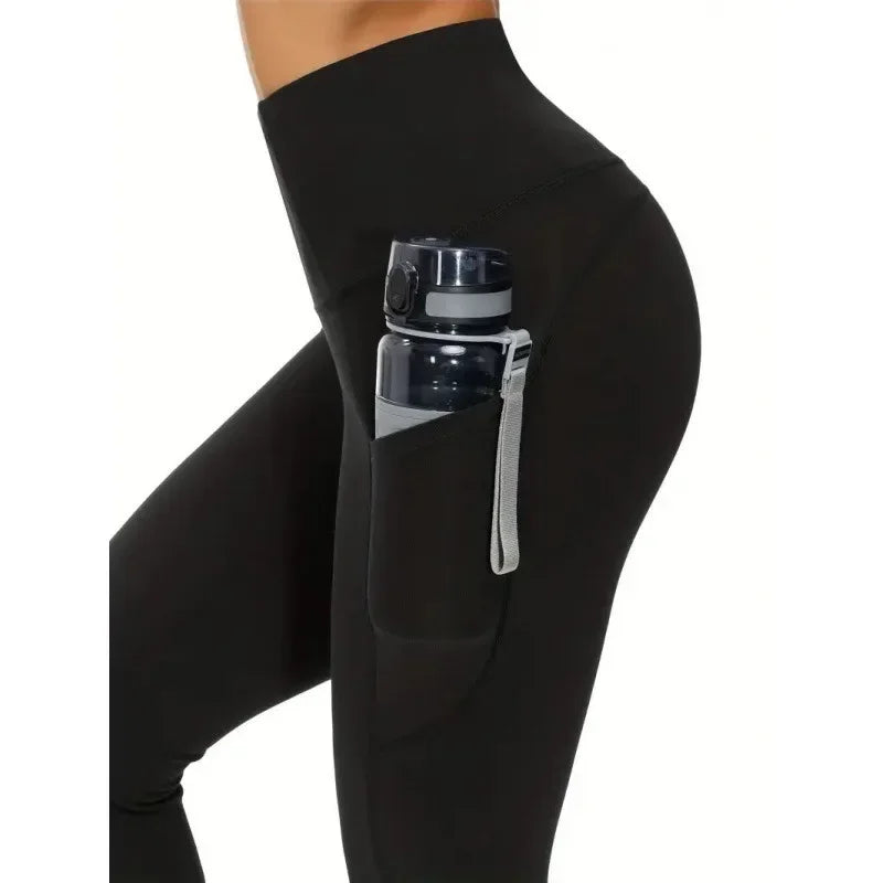 High Waist Yoga Leggings with Pocket Women Leggings Seamless Fitness High Elastic Fashion Hip Lifting Slim Gym Training Pants