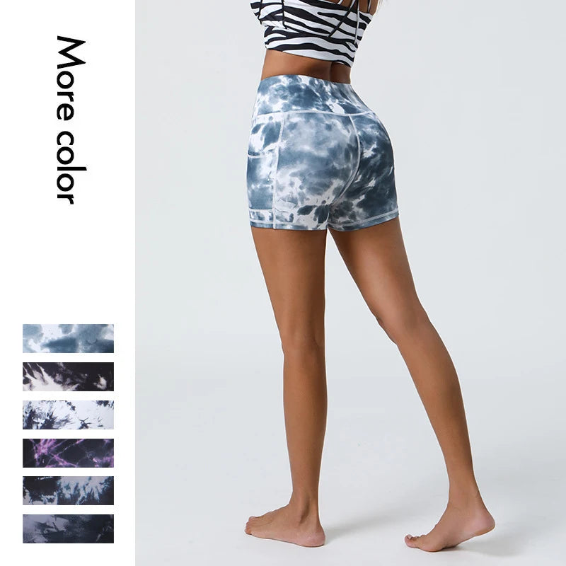 Women's High Waisted Biker Shorts 3/4 Length Tummy Control Stretch Yoga Shorts Workout Gym Fitness Pilates Booty Lifting Shorts