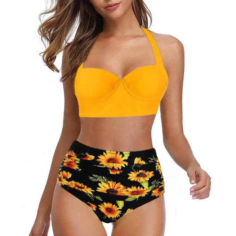Swimsuits Push Up Bikini Female Swimwear Beach Wear High Waist Bikinis Women's Swimming Bathing Suit