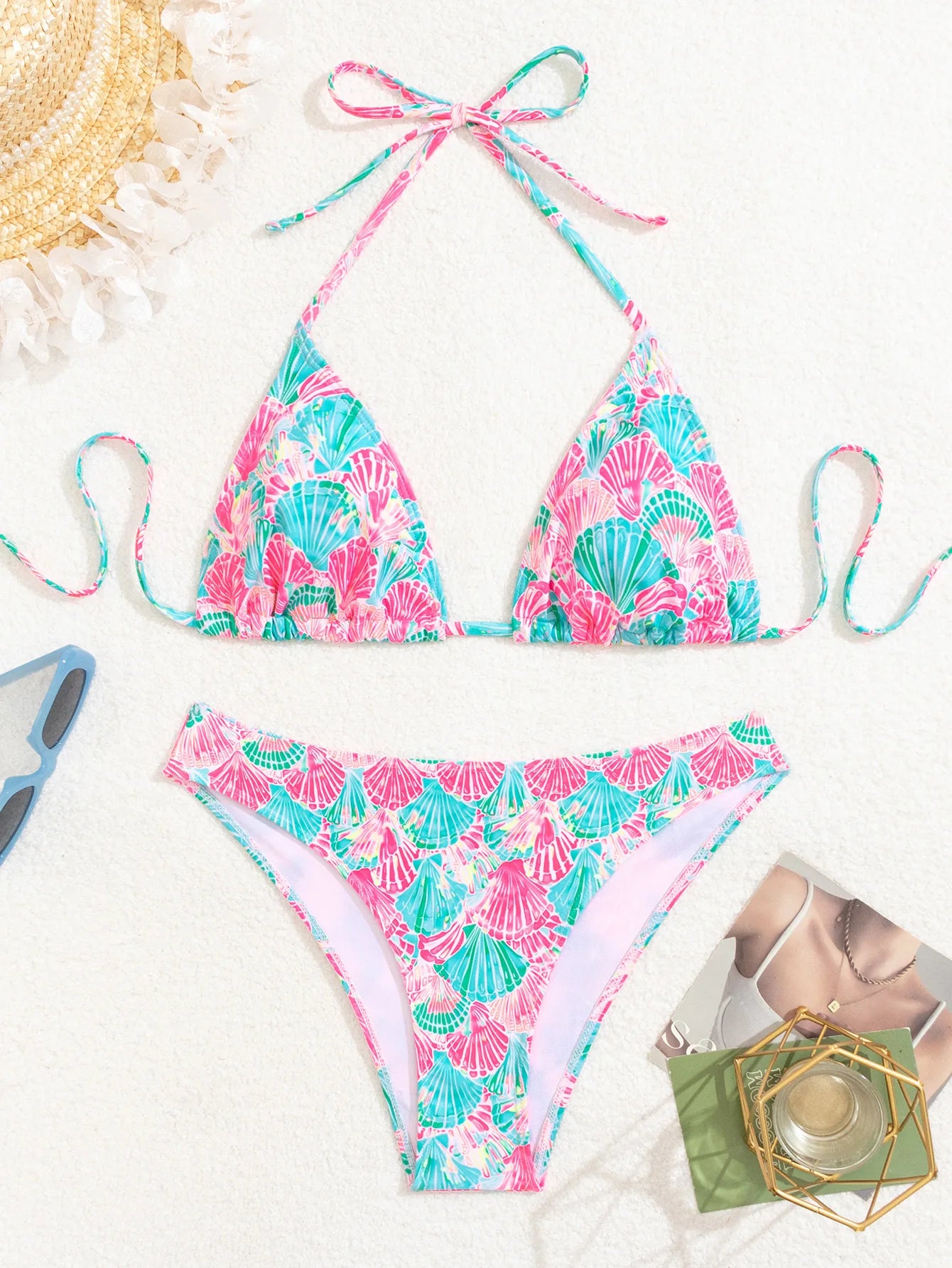 Bikini's Multi Color Choice Bathing Suit Women Dot Cheetah Print Split Swimsuit Backless Lace Up Beachwear Fashion Holiday Bikini Set Summer