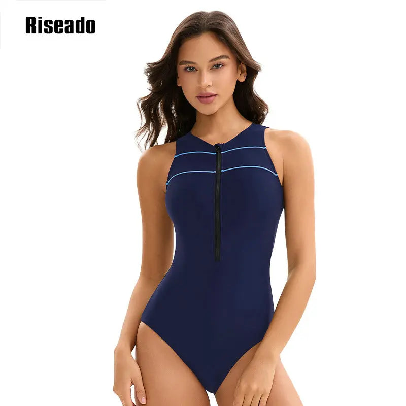 Women's One-piece Swimsuit 1 Pieces Korean Indoor Swimwear  Beach Wear Bathing Suit