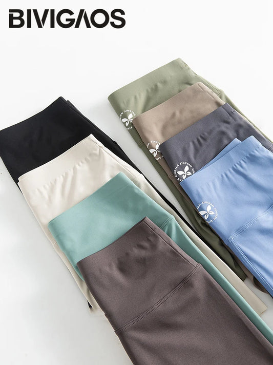 Summer Seamless Elastic Thin Sharkskin Shorts Women High Waist Tight Mini Shorts Sport Fitness Biker Safety Shorts