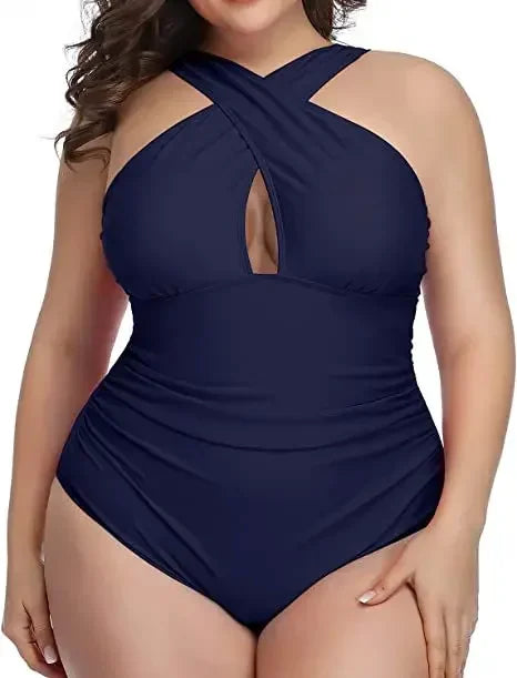 One-Piece Swimsuit for Women Size L-3XL Ladies Push Up Swimwear Swimming Suits Bathing Beachwear Bathers