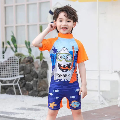 2-10Years Girl Swimwear Swimsuits UV Protective Long Sleeve Children Swimsuits Sport