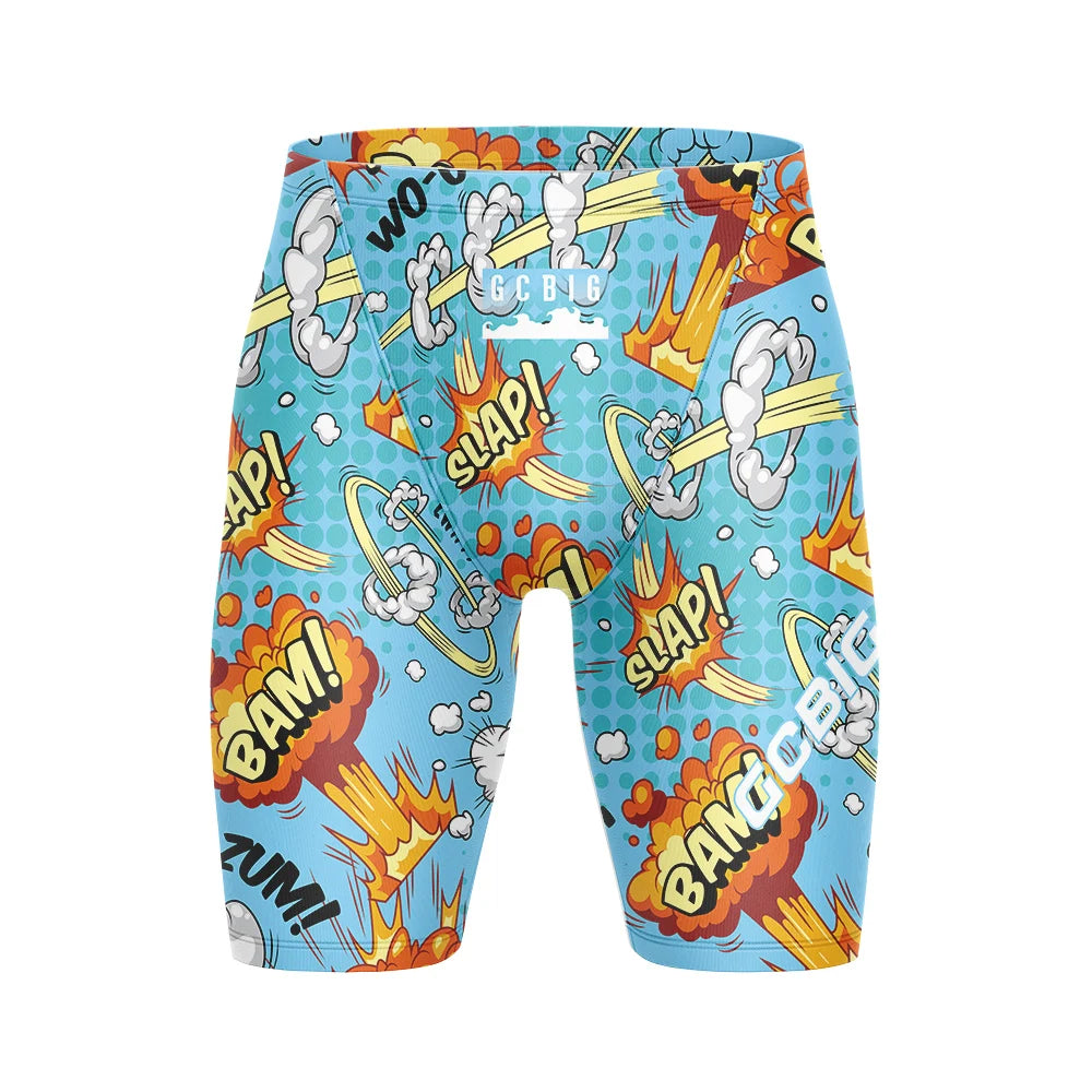 Boys Jammers Sports Surf Shorts Men's Summer Trunks Swimwear Training Swim Shorts Trunks Swimsuits Beach Swimming Pants