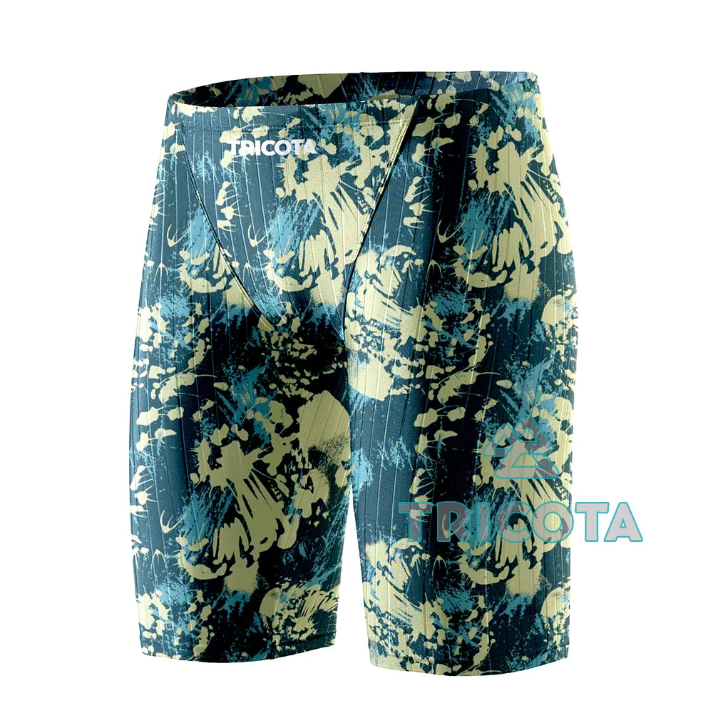 Swim Boxers Men's Jammer Swimwear Training Swim Trunks Beach Tight Swimming Shorts Swimsuits Pro Team Athletic Sports Surfing Diving Shorts