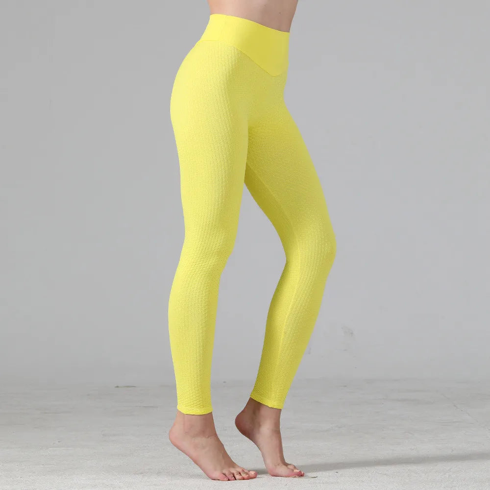 Dot Pattern High Waist Booty Yoga Leggings Women Sport Fitness Scrunch Leggings Push Up High Waist Gym Tights Yoga Pants