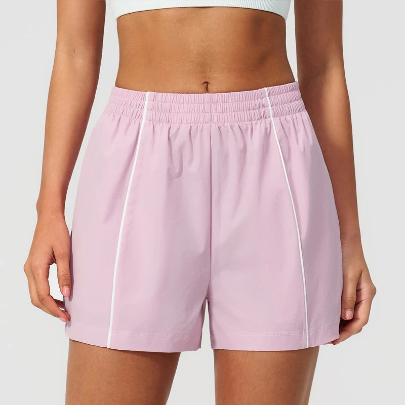 Women's High-Waisted Running Shorts with Pockets