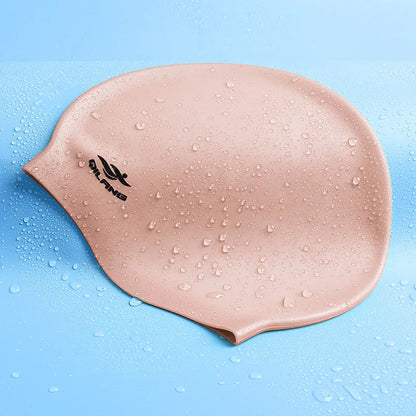 Waterproof Silicone Swim Caps Women Men High Elastic Flexible Protect Ears Hair Swimming Pool Hat for Adults Children Girls Boys