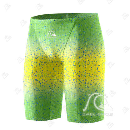SPELISPOS Summer Men's Swimming Shorts Tights Sports Swim Training Swimsuit Diving Beach Surfing Quick Drying Shorts Trunk