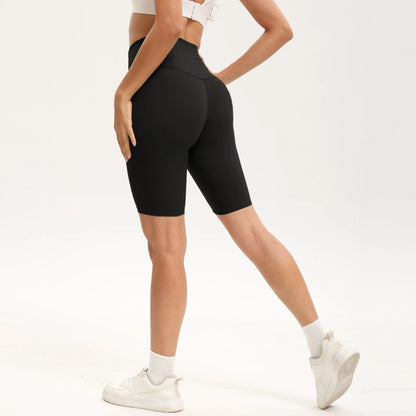 S-XXXL Bike Shorts Women High Waist 3 Pockets Workout Yoga Shorts Stretch Gym Fitness Comfort Ready to Wear Activewear Running Pants