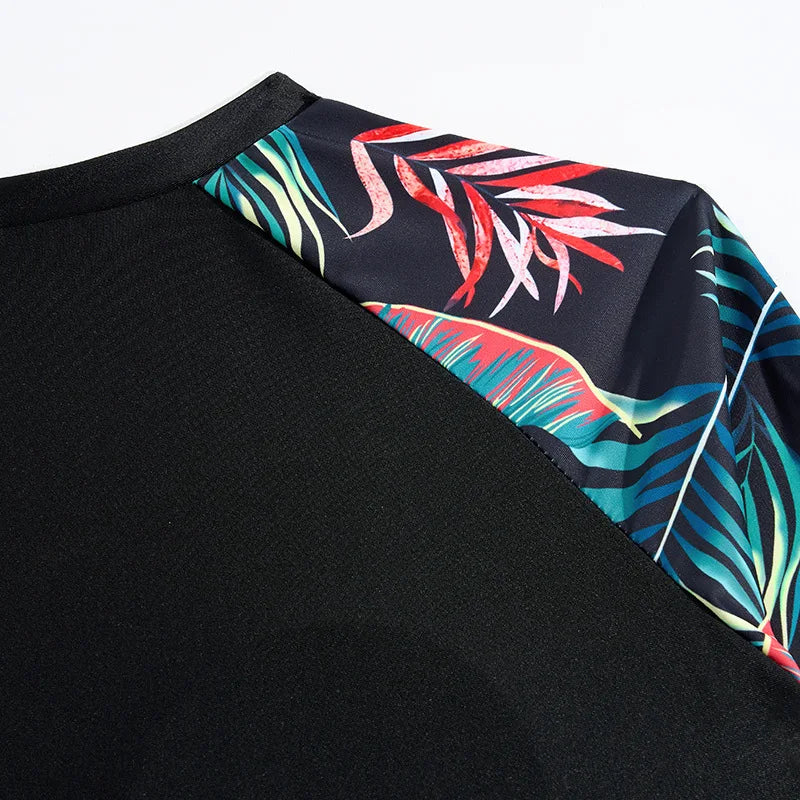 Women's Swimsuit Tankini Set Female Long Sleeves Swimwear Surfing Sports Pool Beachwear Two-Piece Bathing Suits With Shorts