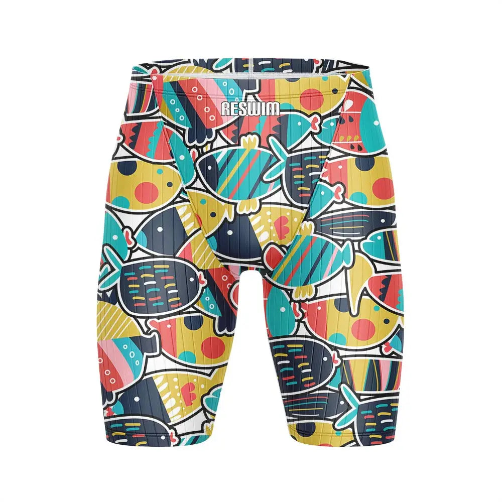 Men's Jammers Racing Swimsuit Swim Trunks Beach Tights Shorts Athletic Training Swimwear Sports Swimming Rash Guards Pants