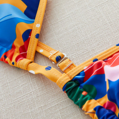 Brazilian Bikini Set Women Print Biquini Female Cut Bikinis Swimwear Push Up Swimsuit Bath Suit