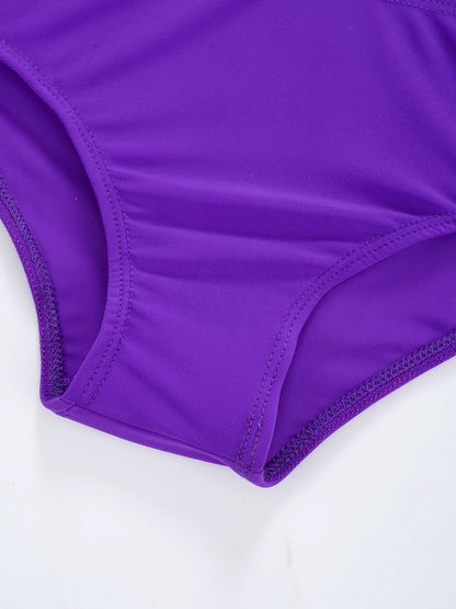 Kids Girls Fish Scales Mermaid Bathing Suit Two-piece Bikini Swimsuit Sleeveless Tops with Briefs Tankini Swimwear Beachwear