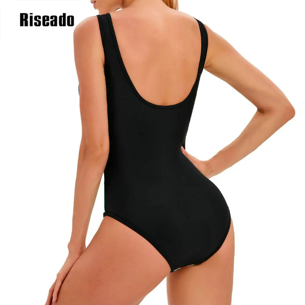 Athletic One Piece Swimsuit  U Back Swimwear for Training, Sports, and Fitness
