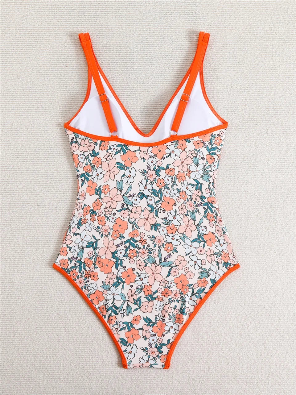 Floral Print One Piece Swimsuit Women Fashion Conservative Swimwear Female Bathing Swimming Bodysuit Beach Wear Summer