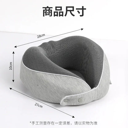 Travel Pillow Memory Foam Neck Support Flight Comfortable Head Cushion Support Neck Pillow Accessories for Sleep Rest Airplane
