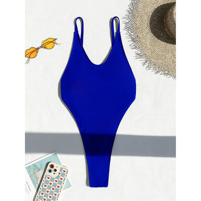 XS -L High Leg Monokini Extreme String Mini Micro Thong One Piece Swimsuit Women Swimwear Female Bather Bathing Suit