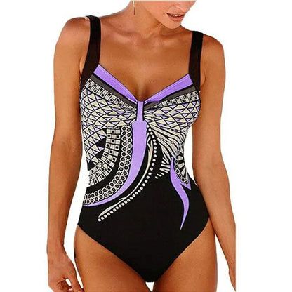Colourful V Neck One-Piece Swimsuits Swimming Suit For Women Bodysuit Women Female Swimwear
