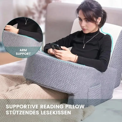 Soft Reading Pillow Working Memory Foam Bed Rest Pillow High Density Sponge Office Multi Functional High Rebound Office Pillow