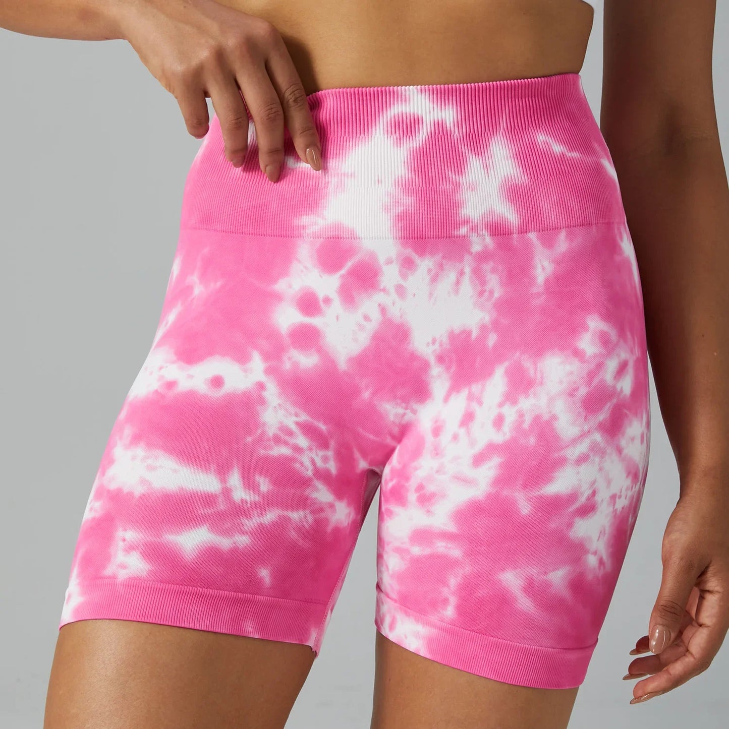 Short Gym Woman Tie Dye Yoga Push Up Sport Shorts Seamless Women Fitness Wear Running Gym Leggings Female Tights Workout Shorts