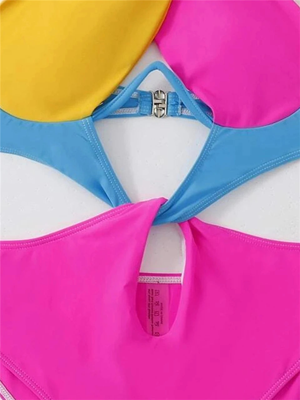 Push Up One Piece Women Swimsuit Solid Monokini Front Cross Swimwear Bathing Swimming Suit Female Summer Beachwear Bodysuit