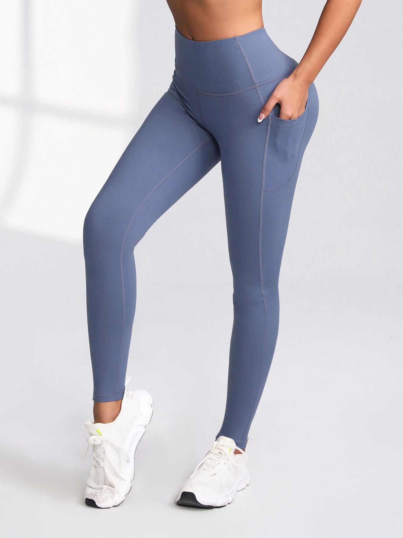 S-2XL Autumn Pockets Gym Leggings Women Push Up High Waist Running Outdoors Sports Leggings Women Activewear Stretch Pants
