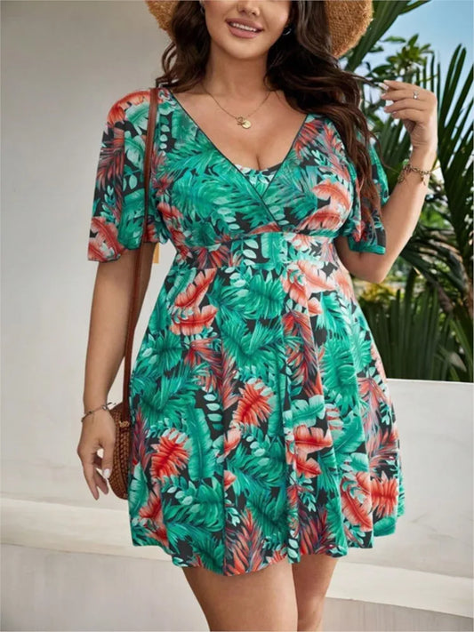 L-4XL Plus Size Tankini Women's Push Up Large Size 3XL 4XL Swimsuit Tummy Control Swimwear Tankini Sets