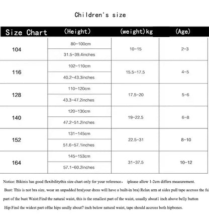 Girls Swimsuit Summer One Piece Bathing Suit Baby Swimwear Kids Girl Bikini Sets Children's Swimming Clothes Beachwear