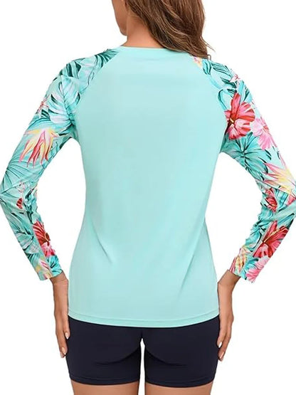 Women Long Sleeve Rashguard Swim Shirts Womens Swimwear Surf Rushguard Top Quality UV-Protection Rush Guard Tops