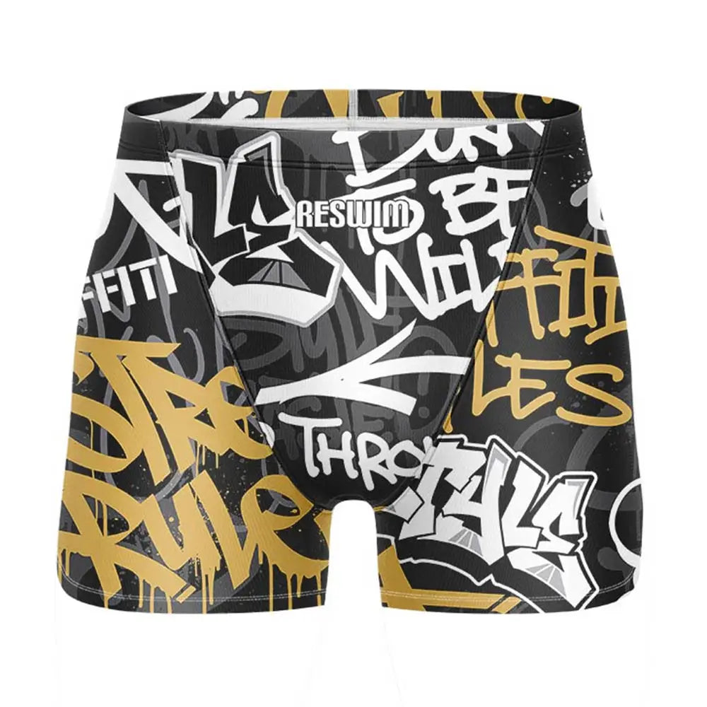 Swim Boxers Summer Swimming Trunks Men's Swim Jammer Surf Shorts Endurance Athletic Training Swimsuit Pants GYM Swimwear Beach Tights Shorts